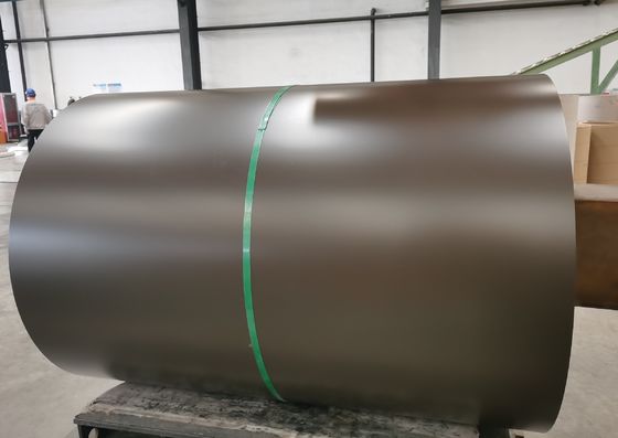 Coil di colore bronzo Metallo di base di alucinco PPGL AZ100 per tubature e pannelli del tetto PPGI PPGL pre-dipinto