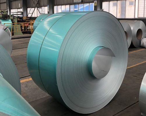 Colore verde AFP Acciaio alucinco per piastrelle metalliche rivestite Spangolo regolare 55% bobina di acciaio alucinco Larghezza regolare 1M