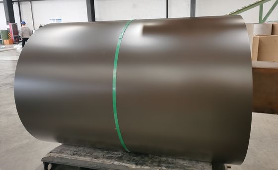 0.45mm 1200mm AZ150 PPGL Pre-finite Color Steel Coils Marrone S320GD per rivestimento del tetto