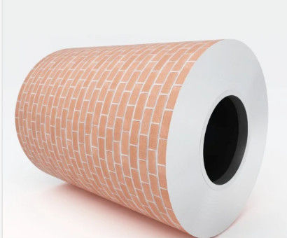 DX51D PPGI Modello di mattoni Color Coated Steel Coil per l'edilizia