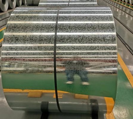 GBT2518 lamiera di acciaio galvanizzato a spangolo regolare in bobine cromate ASTM A653M CS-B PER PANELLI DEL TETTO