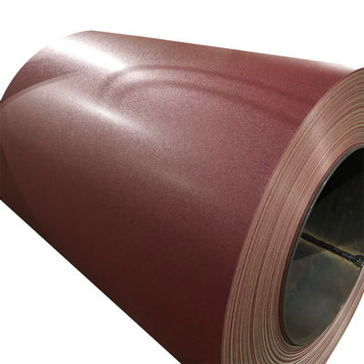 1.2 mm rosso vino PPGI prefinito Matto tessuto Preverniciato Galvanizzato acciaio rivestito di colore HDP Valspar per rivestimento