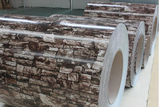 ASTM A755 0,85 mm bobina preverniciata a grana di mattoni PPGL