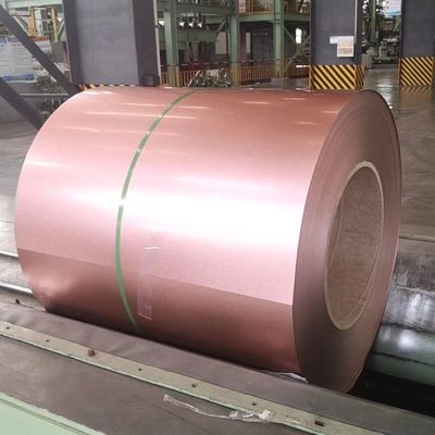 1200 mm AZ120 GL Galvalume 55% ALU Zinc Coils Rose Golden Anti Finger Print