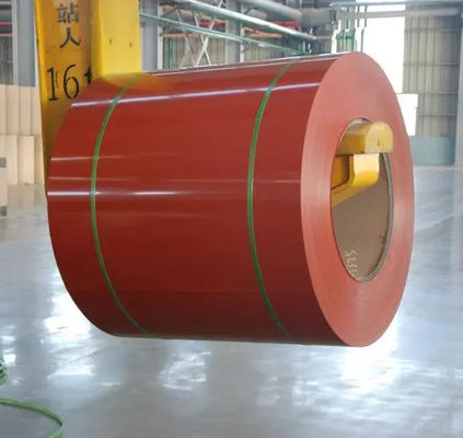 Colore rosso Z225 0,75*1220 PPGI Pre verniciatura bobine di acciaio HDP S320GD Norma europea EN10169