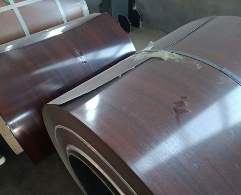 0.48mm Printech PPGI Modello di grano di legno stampato Disegnate bobine di acciaio galvanizzato Personalizzato resistenza alla corrosione durevole