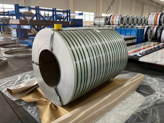 Z275 Antifinger Dx51d Zinc Coated Hot Dipped Strip Coil/Galvalume Steel Coils Pacco marittimo standard
