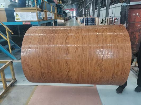 Coil di alluminio PVDF Wall Roof Sheet 3003H24 H26 Printech Color Coil Legno Grano 50 anni di garanzia Color Coated Coil