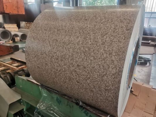 PVDF bobine di acciaio marmo grano PPGI PPGL bobina di acciaio galvalume pre-dipinta AZ150 Usato rivestimento murale 30 anni di garanzia