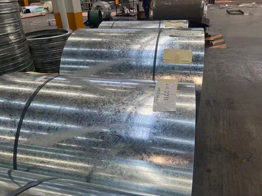 pannello del tetto ondulato Z120g galvanizzato piastrelle di foglio spangolare zinco rivestito acciaio strutturale SS550GD acciaio galvanizzato