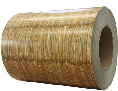 Printech Color Coil 3003H24 Aluminium Coil PVDF Grain di legno 50 anni di garanzia Printech Color Coated Coil