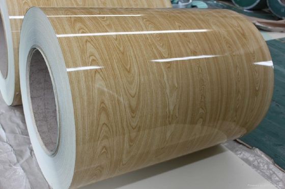PVDF Coil di acciaio a grana di legno liscio Coil di alluminio per le pareti laterali