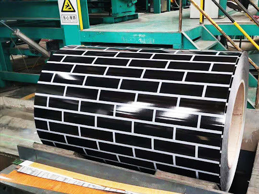 Stone Grain Printech Color Coil 3003H24 Aluminium Coil PVDF Wood Grain 50 anni di garanzia Color Coated Coil
