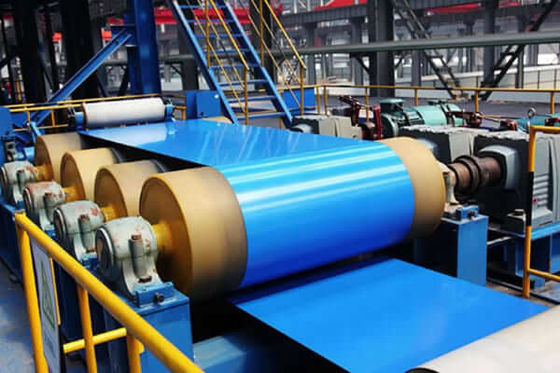 PVDF bobina di alluminio preverniciata RAL5017 Traffic Blue HDP 3003 H24 H26 100MEK Resistenza