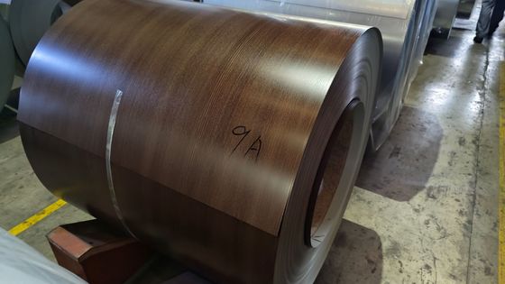 40 anni di garanzia HDP Legno grano di acciaio lamiera metallica utilizzata per rivestimento di facciata 26Ga