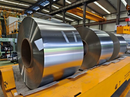 Placca di bobina rivestita di stagno utilizzata per la fabbricazione di scatole di stagno per olio ETP JIS G3303 EN10202
